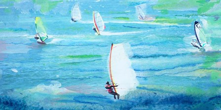 Windsurfing by Irena Orlov art print