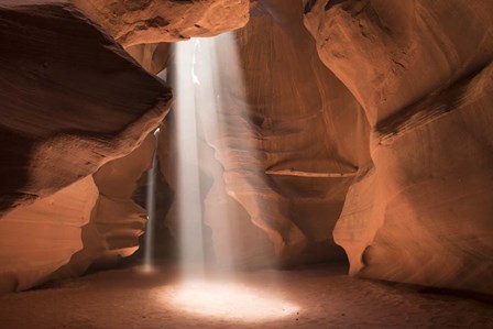 Antelope Canyon Light Beams by Nick Jackson art print