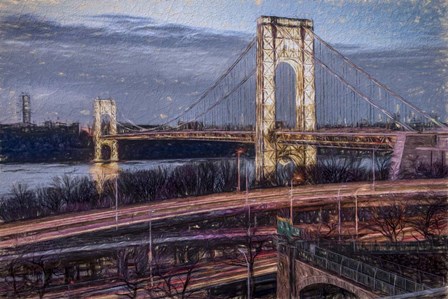 George Washington Bridge by Franklin Kearney art print